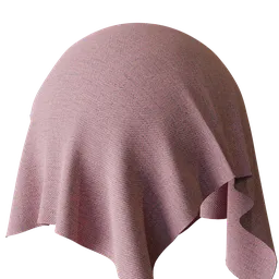 Realistic pink fabric texture for PBR rendering in Blender 3D with high-resolution 2K scans.