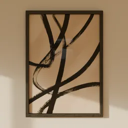 Frame  Brush Loops Wall Art