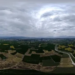 Cloudy, overcast, green areas HDR