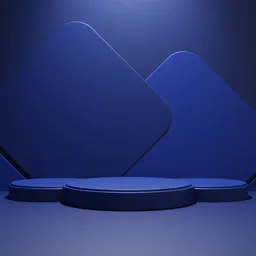 Blue Minimal Product Display