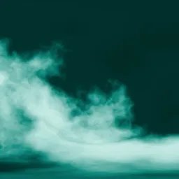 Green Nebula in Deep Dark Space