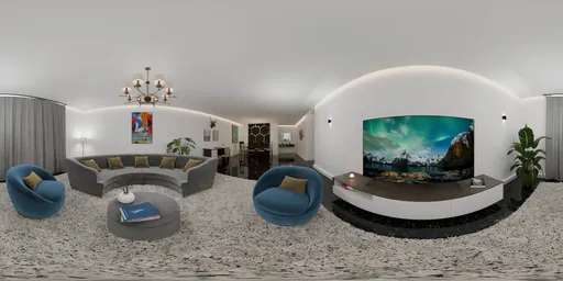 Modern Luxury Living Room HDRI Interior