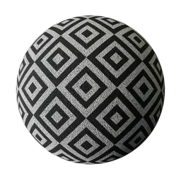 Monochrome Geometric Diamond Pattern