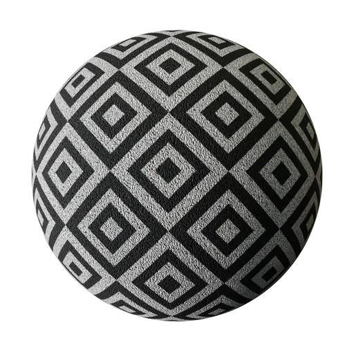 Monochrome Geometric Diamond Pattern