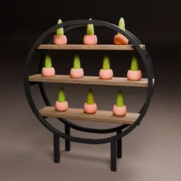 Rounded Wood Shelves