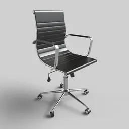 Office chair black leather