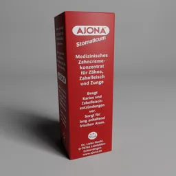 Ajona toothpaste package