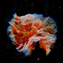 Volumetric Supernova Explosion Nebula