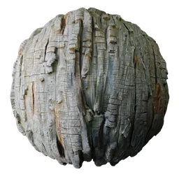 High-quality seamless 3D texture of tree bark for Blender, PBR ready with 2K resolution.