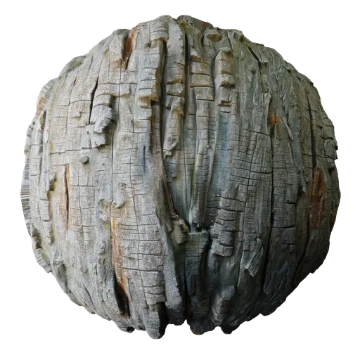 High-quality seamless 3D texture of tree bark for Blender, PBR ready with 2K resolution.