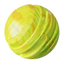 Yellow crystal glass