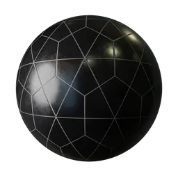 Dark Pentagonal Stone Tiles