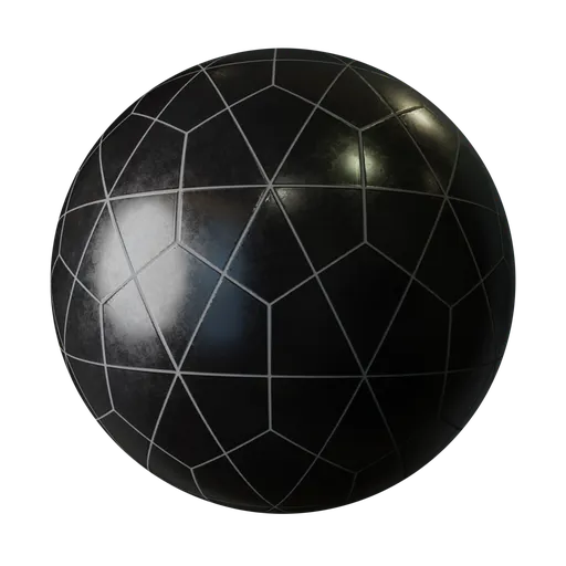 Dark Pentagonal Stone Tiles