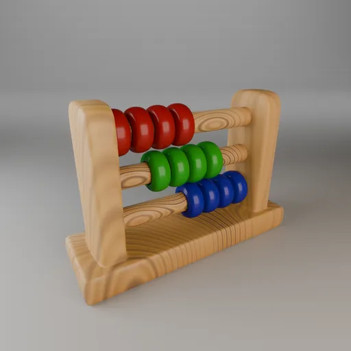 Calculation abacus (Cartoon Style)