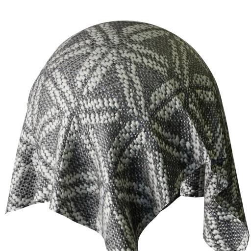 Geometric Grey Jacquard