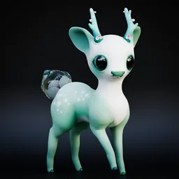 Magical Deer (Rigged)