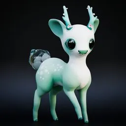 Magical Deer (Rigged)
