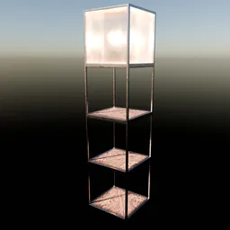 Shelf With Planks And A Light