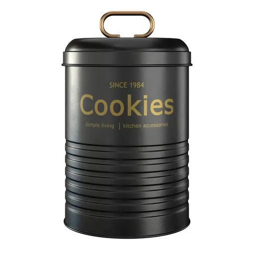 Black Kitchen Pot - Cookies