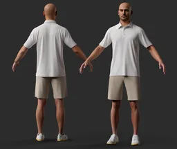 Summer Casual Male Character