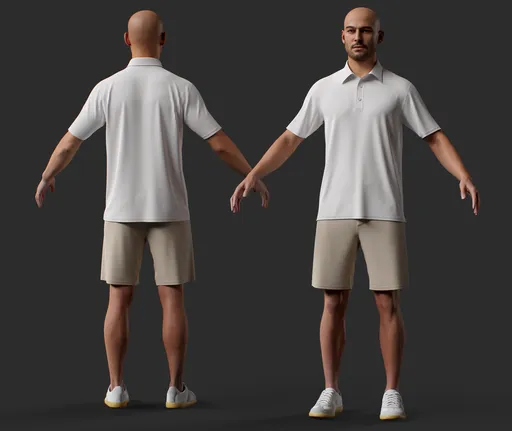 Summer Casual Male Character