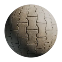 Yellow cobblestone for paths