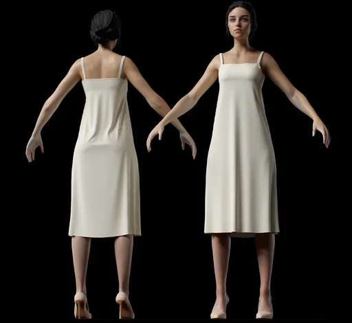 Minimalist Midi Slip Dress