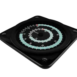 Lowpoly Tachometer for Cars and Aircraft