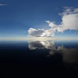 Cloudy Evening Ocean Sky