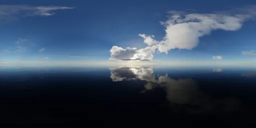 Cloudy Evening Ocean Sky