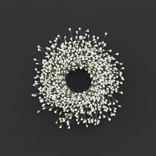 White Blossom Wreath