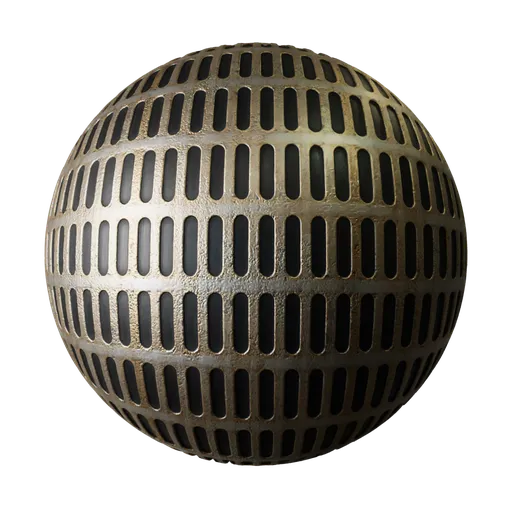 2K PBR scratched steel texture with rust and displacement for 3D rendering.