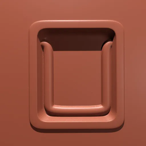 3D sculpting square indentation effect for Blender, industrial surface detailing brush tool.