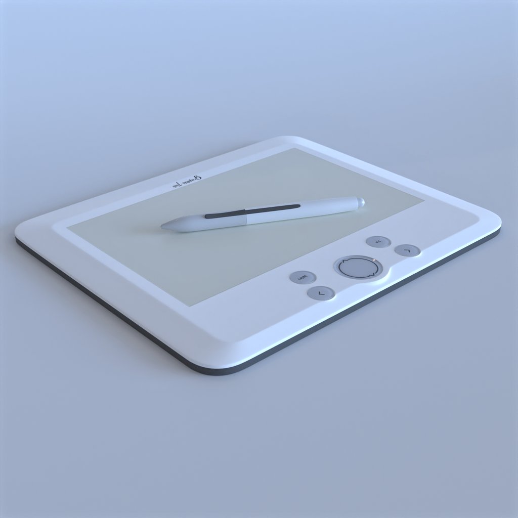 Graphic tablet with pen Peripheral models BlenderKit