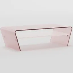 Glass coffee table