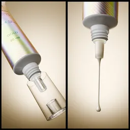 Strobe cream liquid dripping shot