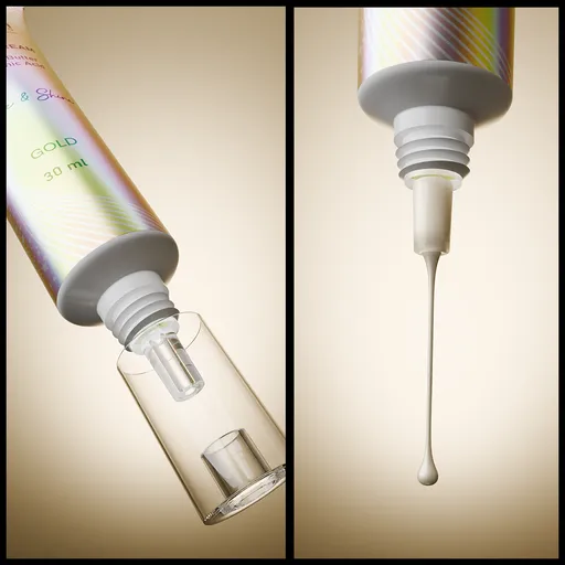 Strobe cream liquid dripping shot