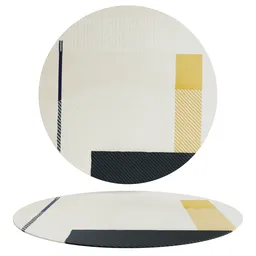 Modern Round organic Rug