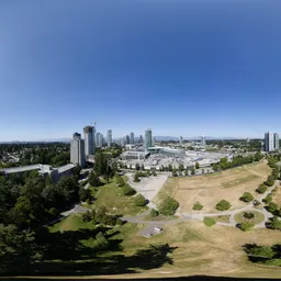 Bright Sunny Day in City