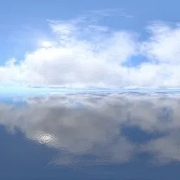 Clouds on the water
