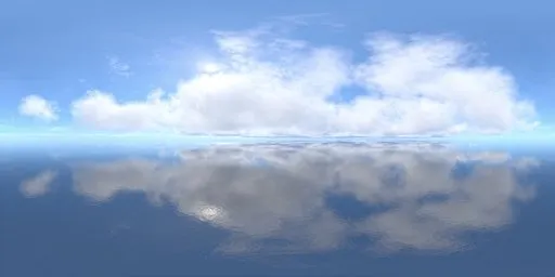Clouds on the water