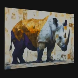 Rhinoceros painting