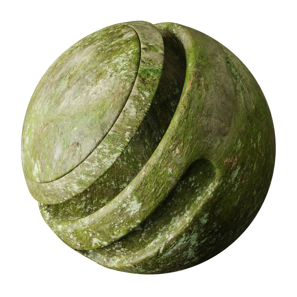 Moss-Covered Limestone | FREE rock materials | BlenderKit