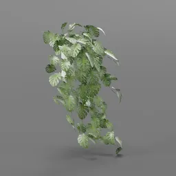 Hanging Faux Monstera Leaves