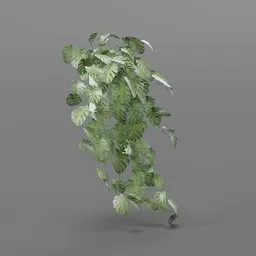 Hanging Faux Monstera Leaves