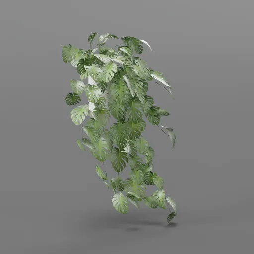 Hanging Faux Monstera Leaves