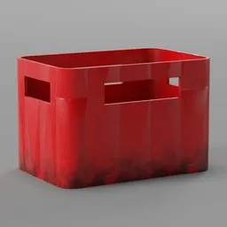 Plastic Beer Crate Red