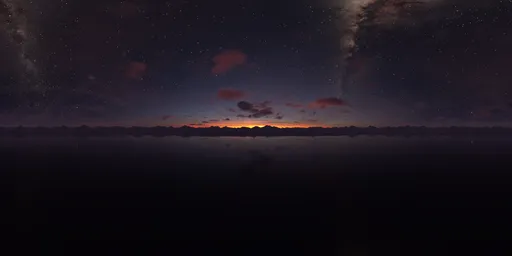 Night Sky Mountain Landscape