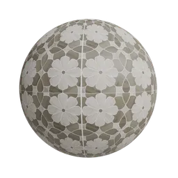 Floral tile