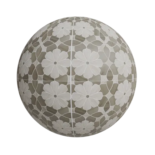 Floral tile